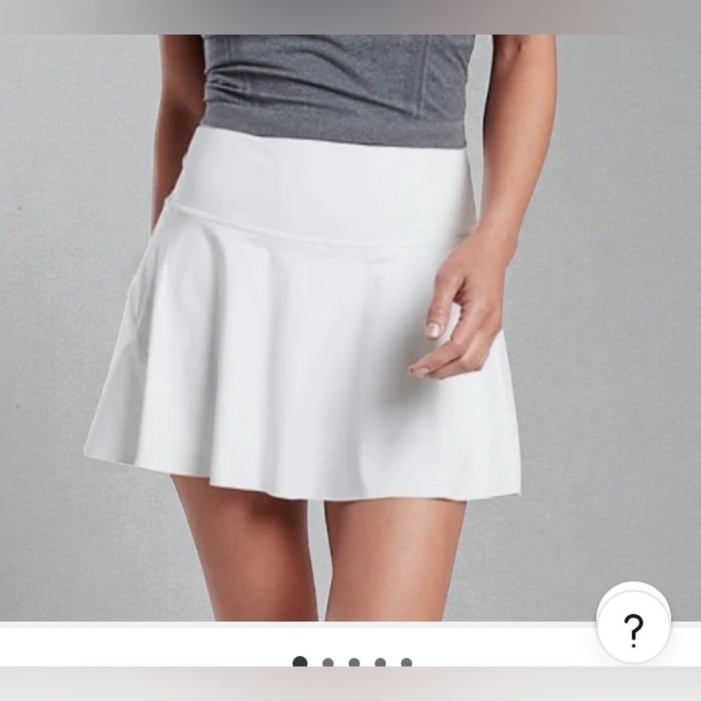New without tags Athleta white tennis skirt